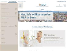 Tablet Screenshot of mlp-bonn.de